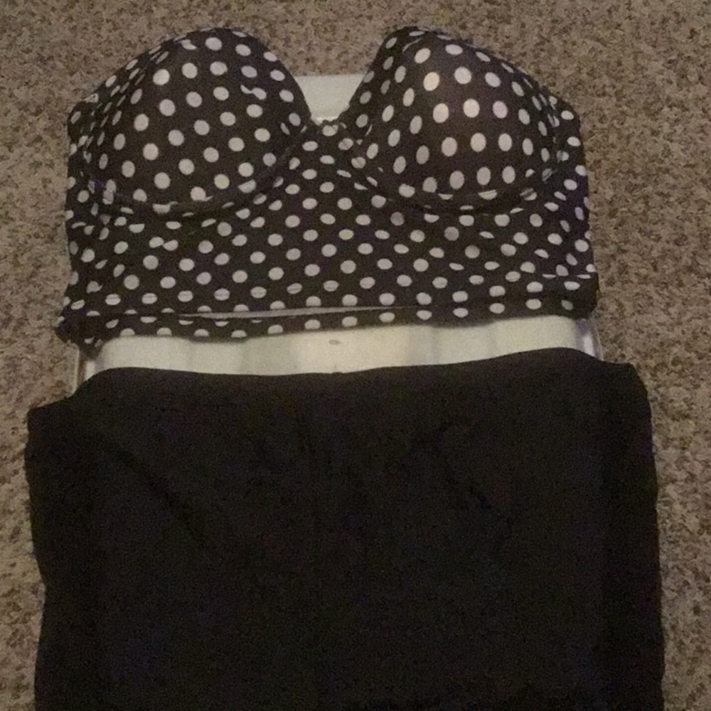 Two piece halter top swimsuit